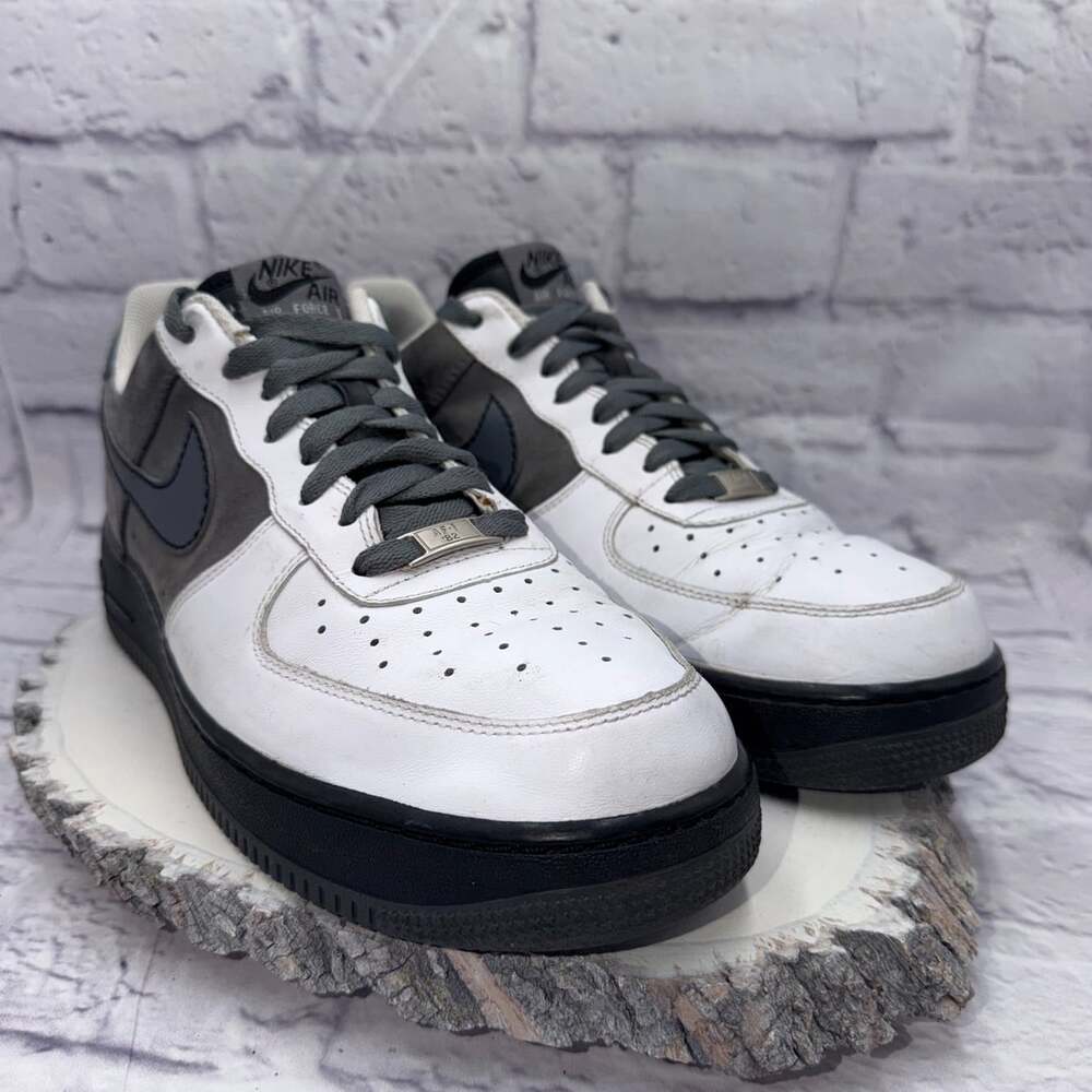 Nike Air Force 1 ‘07 White/Flint Grey-Cool Grey-Blk Mens Size 11 315122-103 - Picture 3 of 10